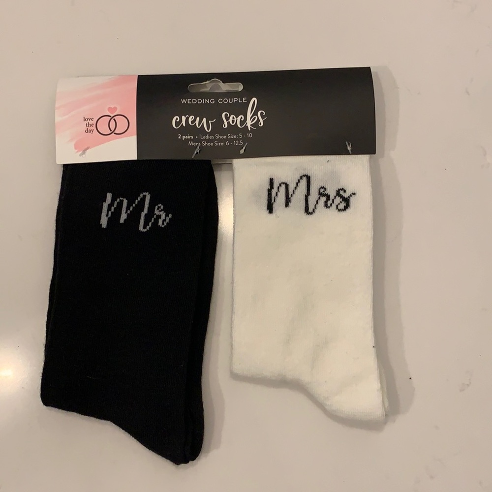 Wedding couple socks